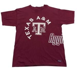 Vintage 90s Texas A&M University Aggies JanSport Logo Wraparound Tee USA Large